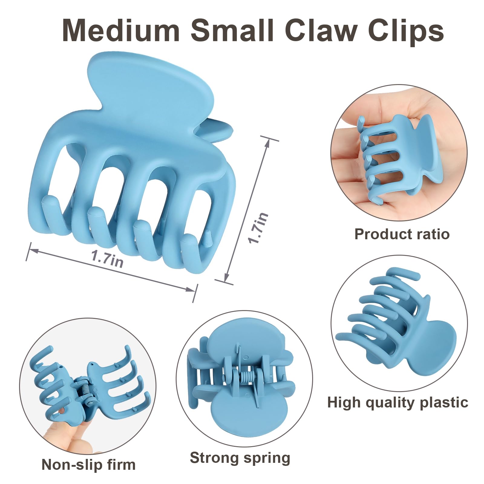 USDNICE clip securing a half-up hairstyle showing secure hold and neat styling