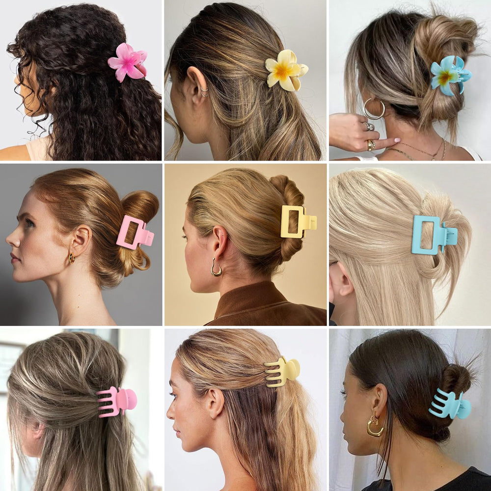 USDNICE assortment used in a half-up hairstyle demonstrating versatile everyday styling