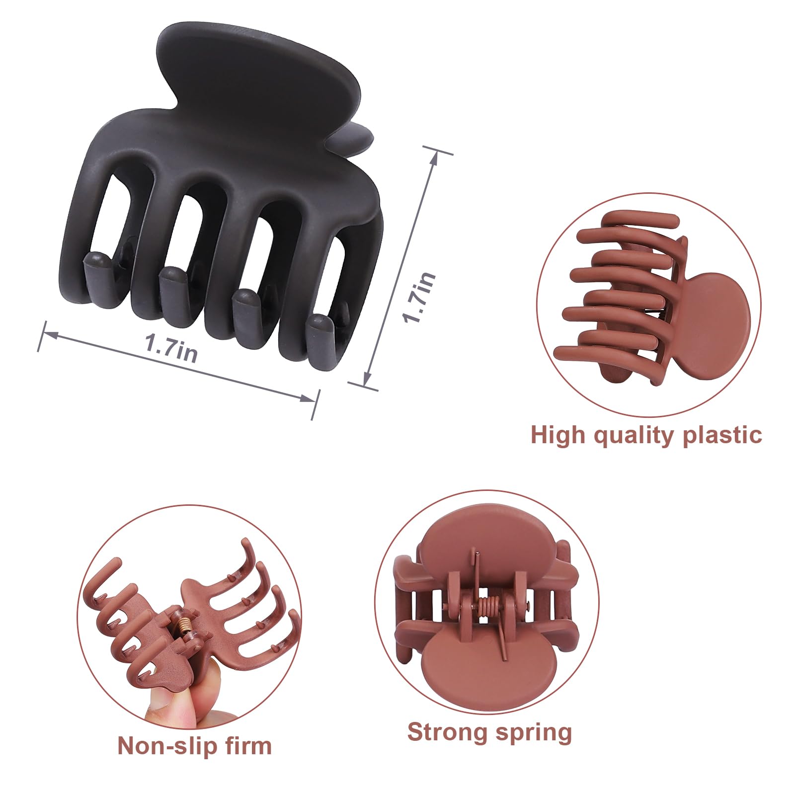 USDNICE side view showing hinge and strong spring for reliable hold