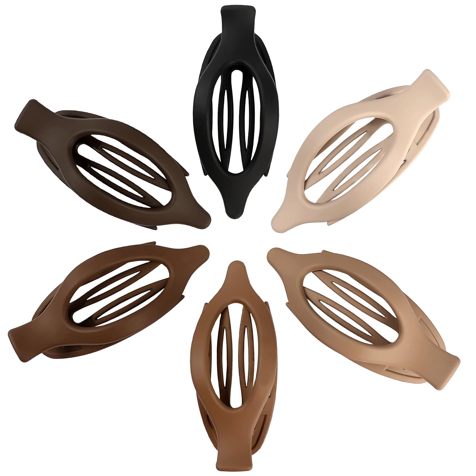 USDNICE six brown shades displayed flat for easy color coordination