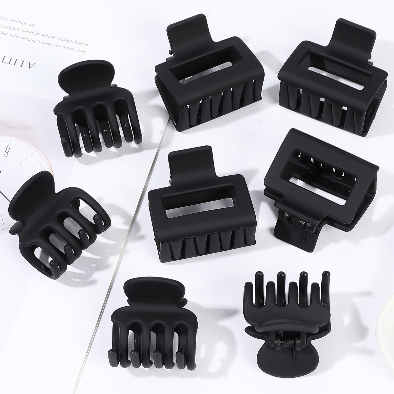 USDNICE small claw clip detail showing teeth and rounded edges benefit gentle on hair
