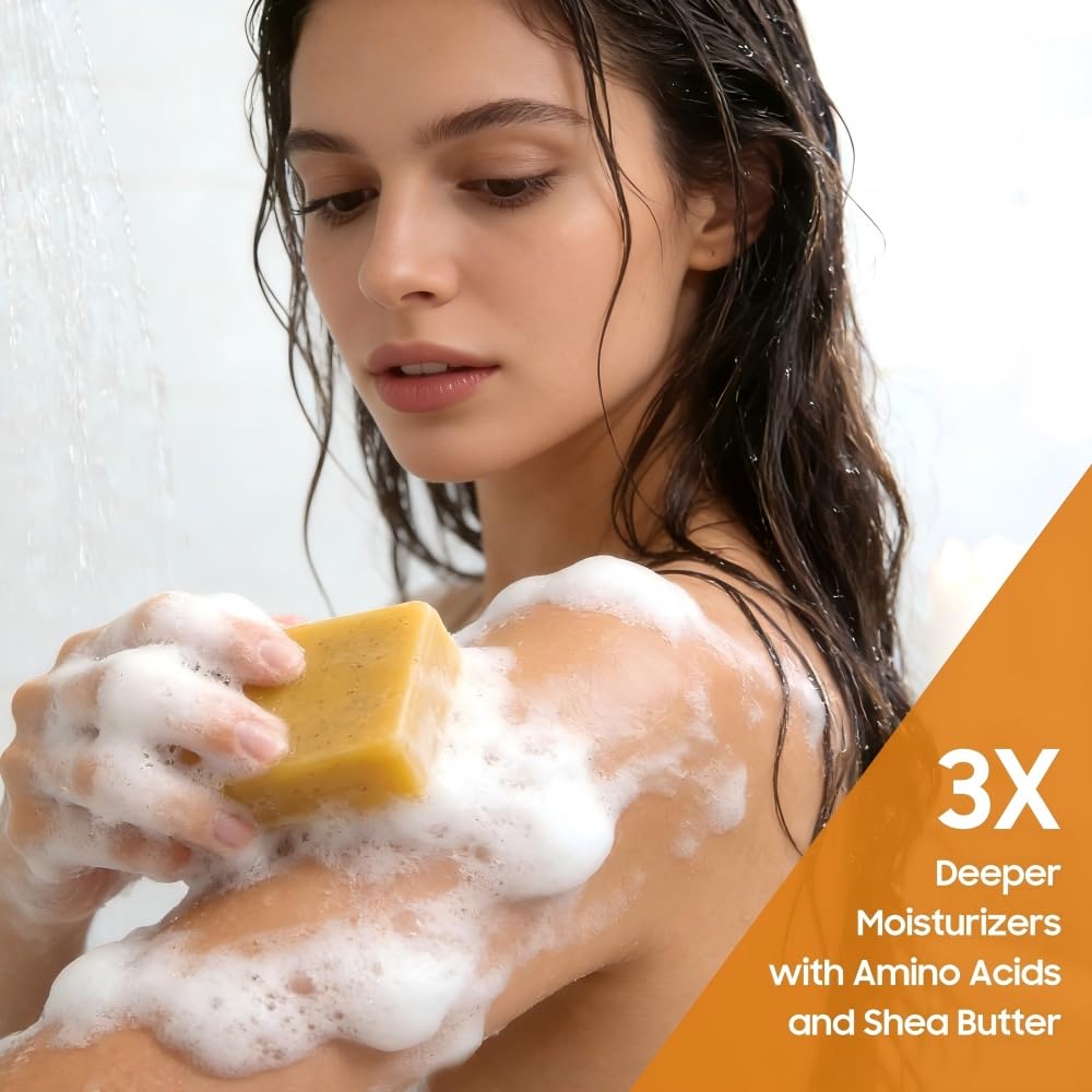 Uselective soap producing gentle lather on hands for soft, clean skin
