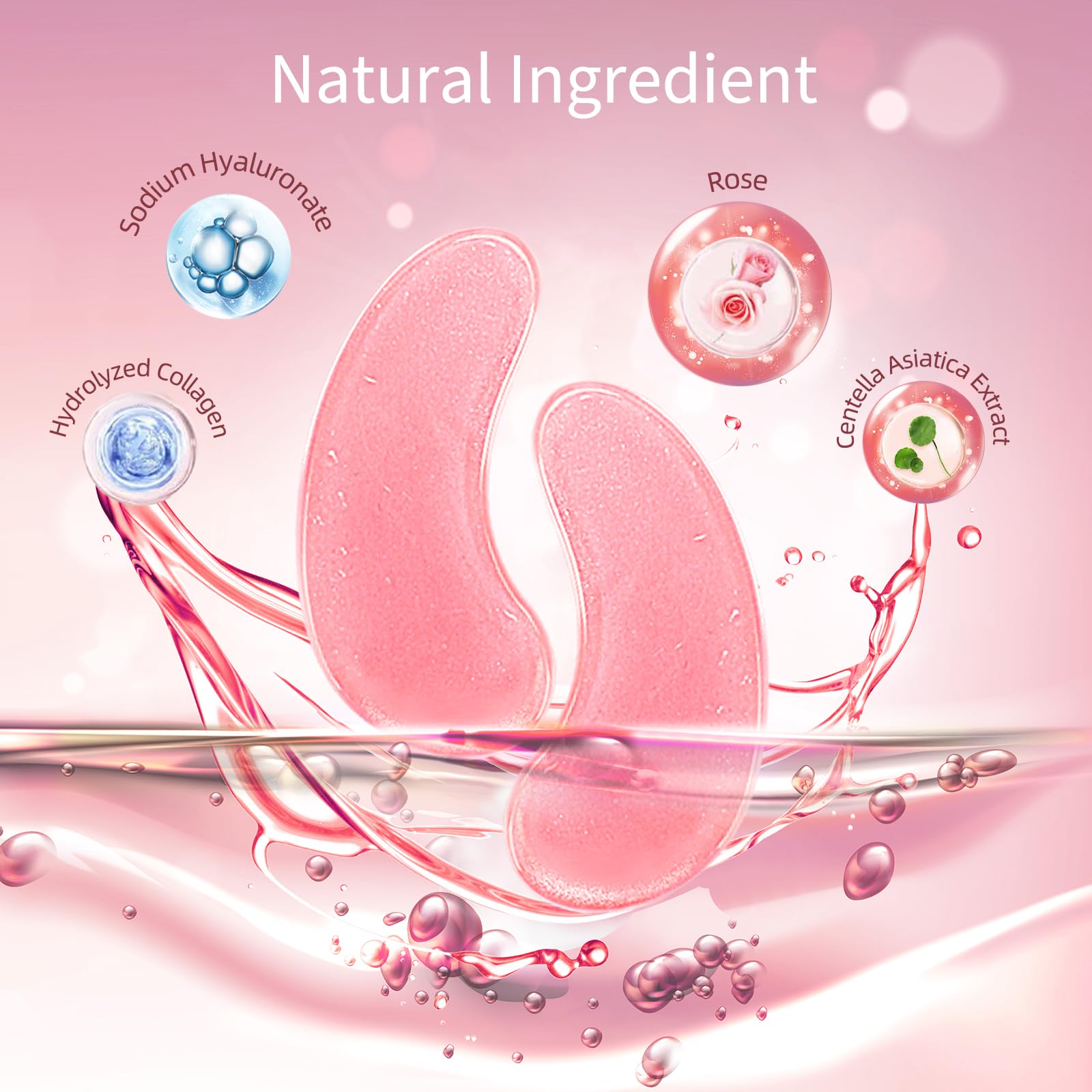USTELIR patch essence texture on fingertip showing hydrating, smoothing effect