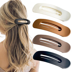 UVANKAUP front view of flat claw clip showing neutral design and sleek hold