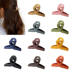 UVANKAUP front packaging showing ten matte mini claw clips and gift box for organized storage