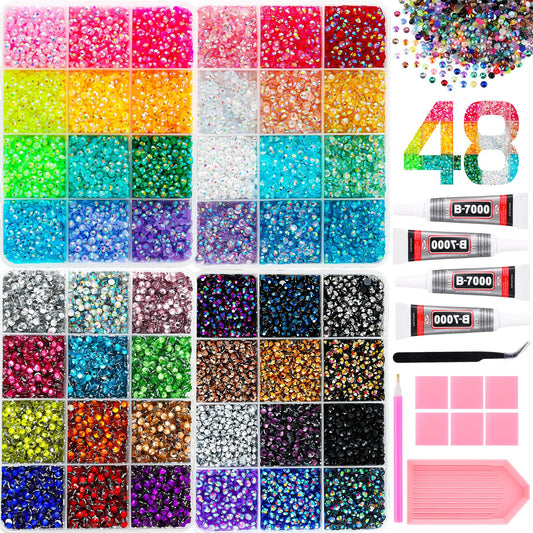 UWETIME front packaging showing complete bedazzling kit and supplies for instant crafting