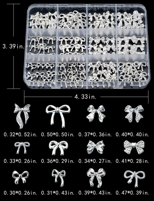 UWETIME close-up of compartments displaying twelve distinct bow styles for quick selection