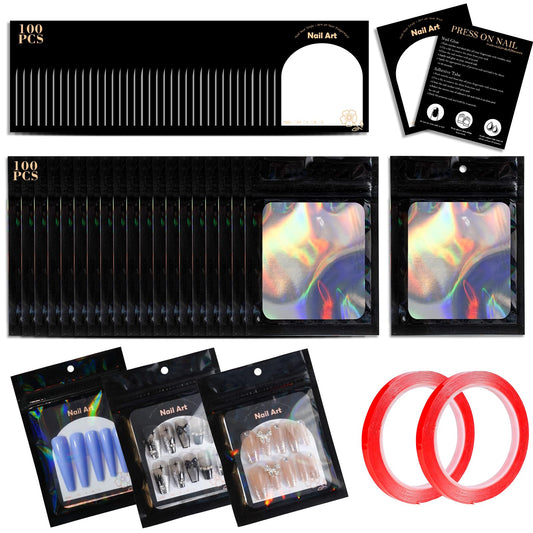 Uyolaxed front packaging showing holographic bag and black card, highlights product polish
