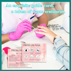 Uyolaxed in-use shot with press-on nails being applied for guidance