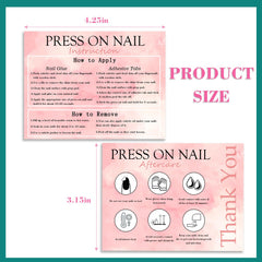 Uyolaxed card packaged with press-on nails improving unboxing experience