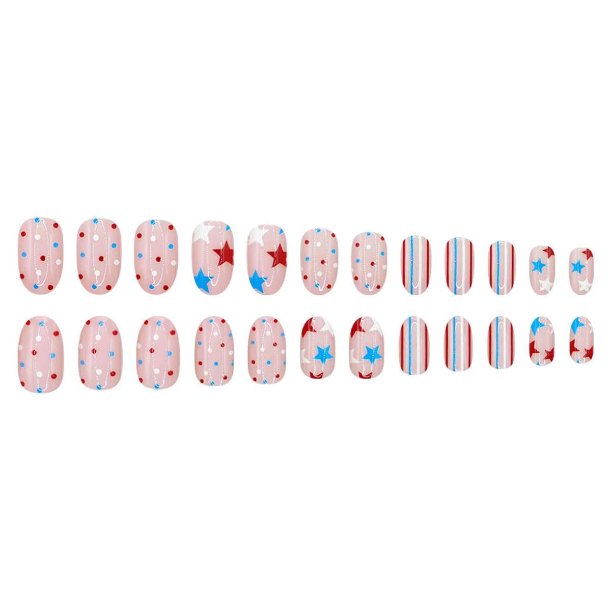 uzjxq hand applying a press-on nail with sticker demonstrates simple at-home use benefit fast application