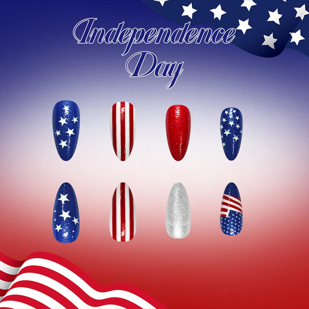 UZJXQ hand model wearing nails at a parade showing instant festive style