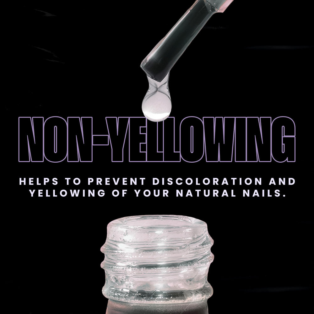 V Beauty Pure in-salon nail prep being applied to nails for improved gel and acrylic bonding