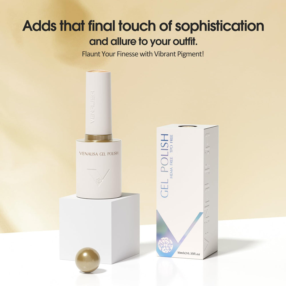 V VENALISA nails after cure showing high-shine salon-quality finish and durability