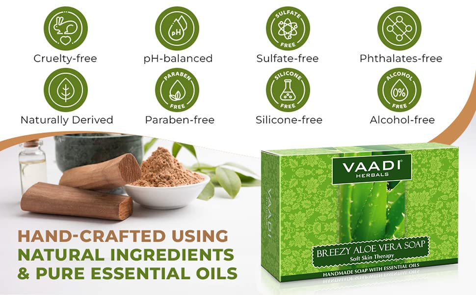 Vaadi Herbals lather in hand demonstrating gentle foam and cleansing benefit