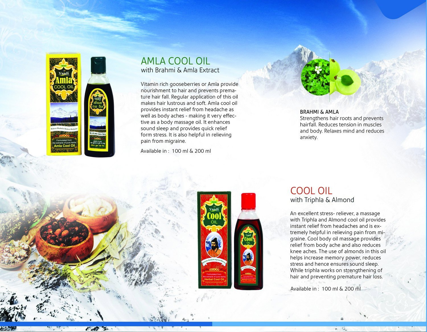 Vaadi Herbals application in hair massage easing tension and adding shine benefit