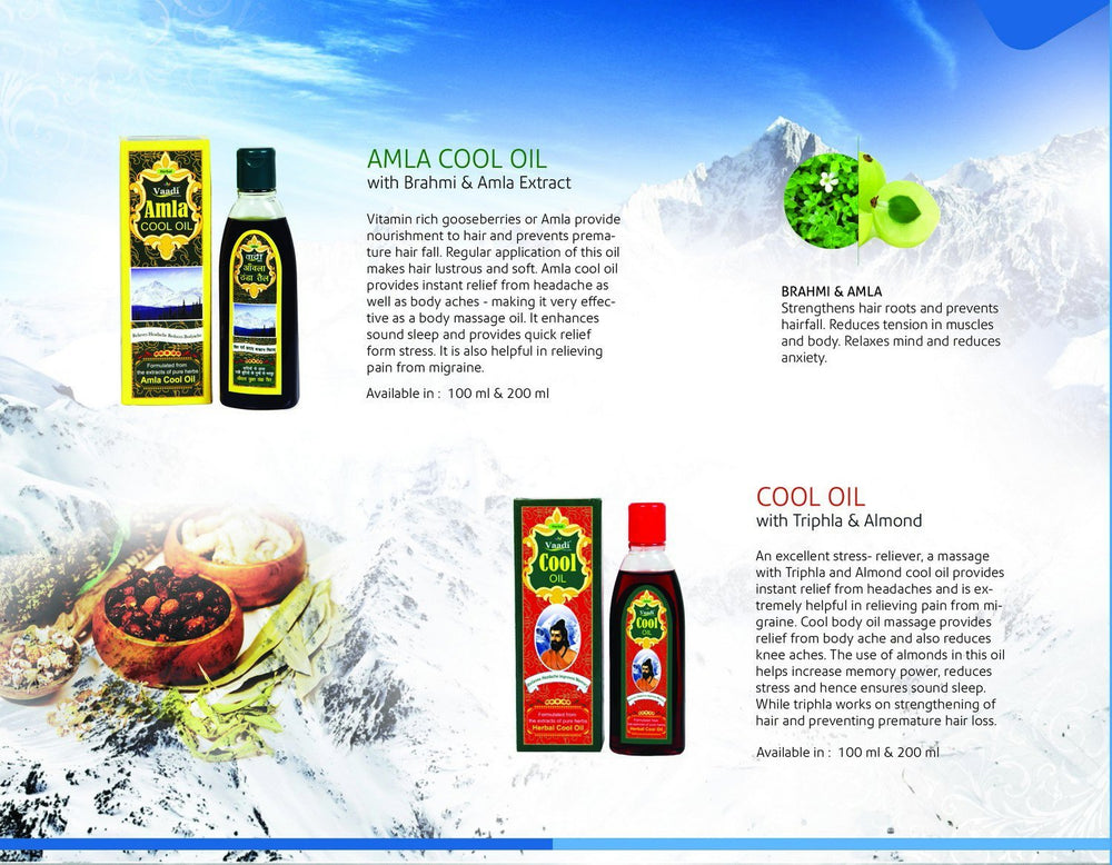 Vaadi Herbals application in hair massage easing tension and adding shine benefit
