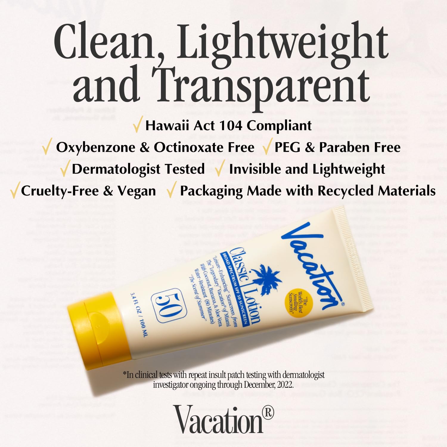 VACATION bottle in hand showing travel-size convenience and portability