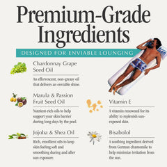 VACATION label detail featuring Grand Cuvée scent credit and premium presentation
