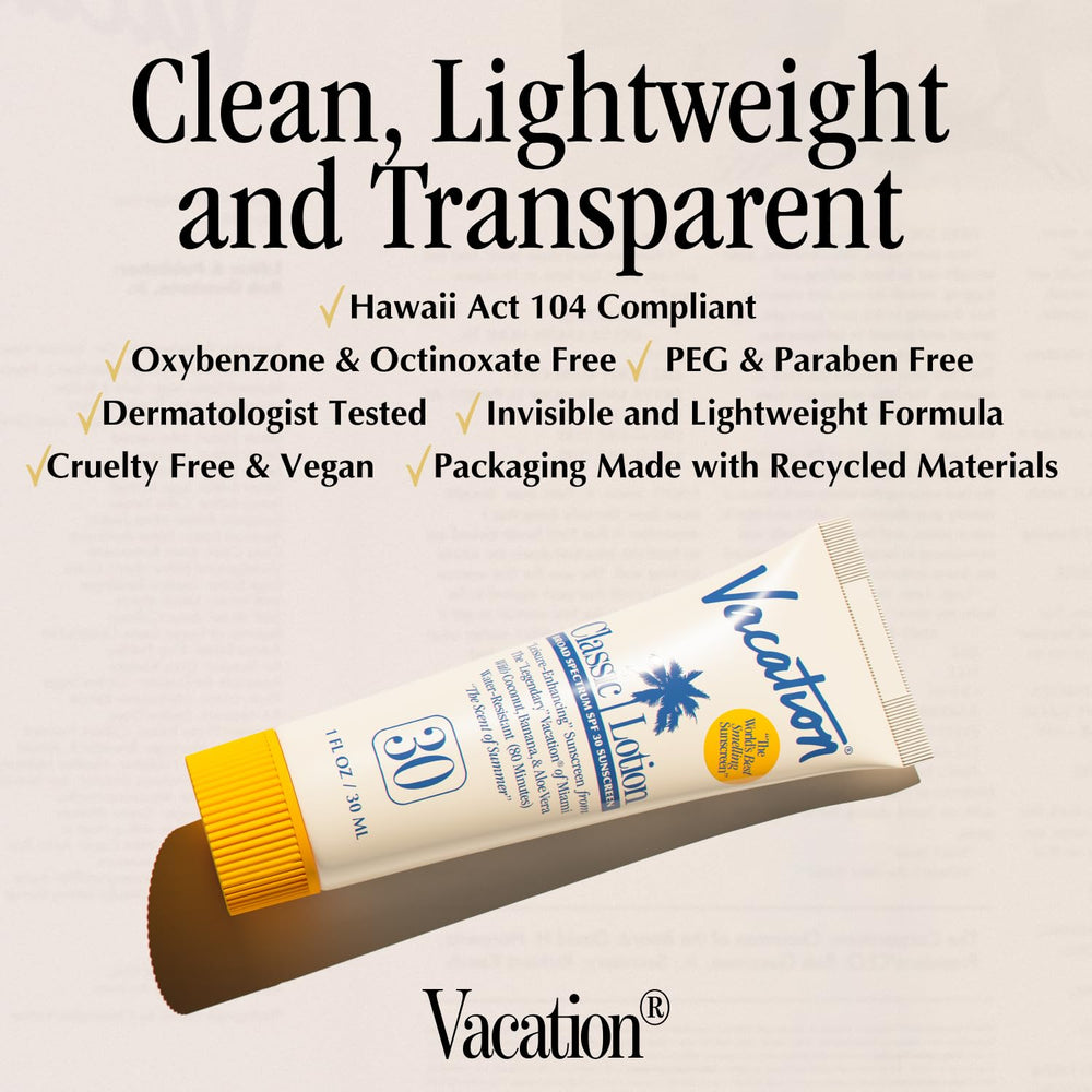 VACATION mini classic applied on hand demonstrating blendability and invisible finish benefit