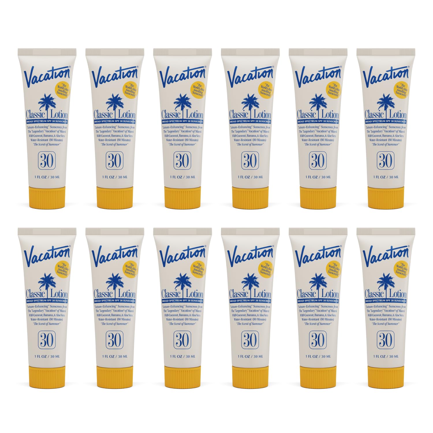 VACATION mini classic front packaging showing 1oz tube and branding for travel convenience