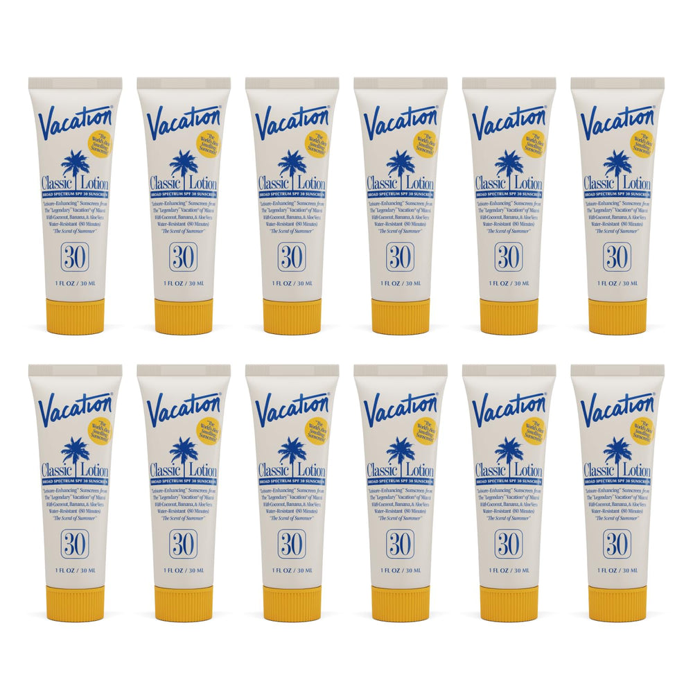 VACATION mini classic front packaging showing 1oz tube and branding for travel convenience