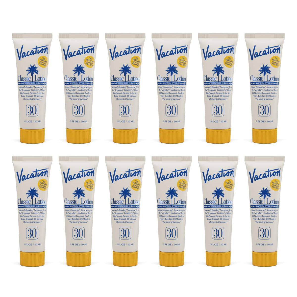 VACATION mini classic front packaging showing 1oz tube and branding for travel convenience