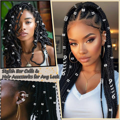 Vaikby lifestyle portrait with braids showcasing festival-ready shine