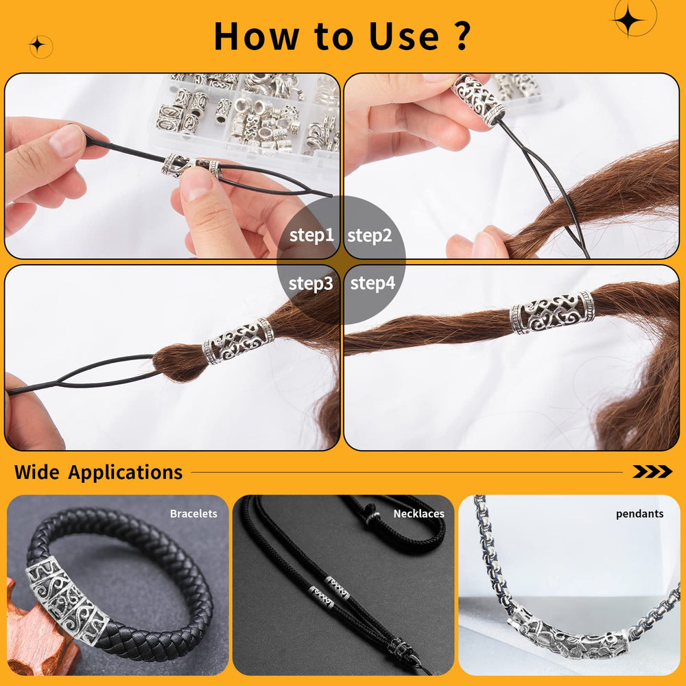 Vaikby scale comparison with fingers to show bead sizes and selection guidance