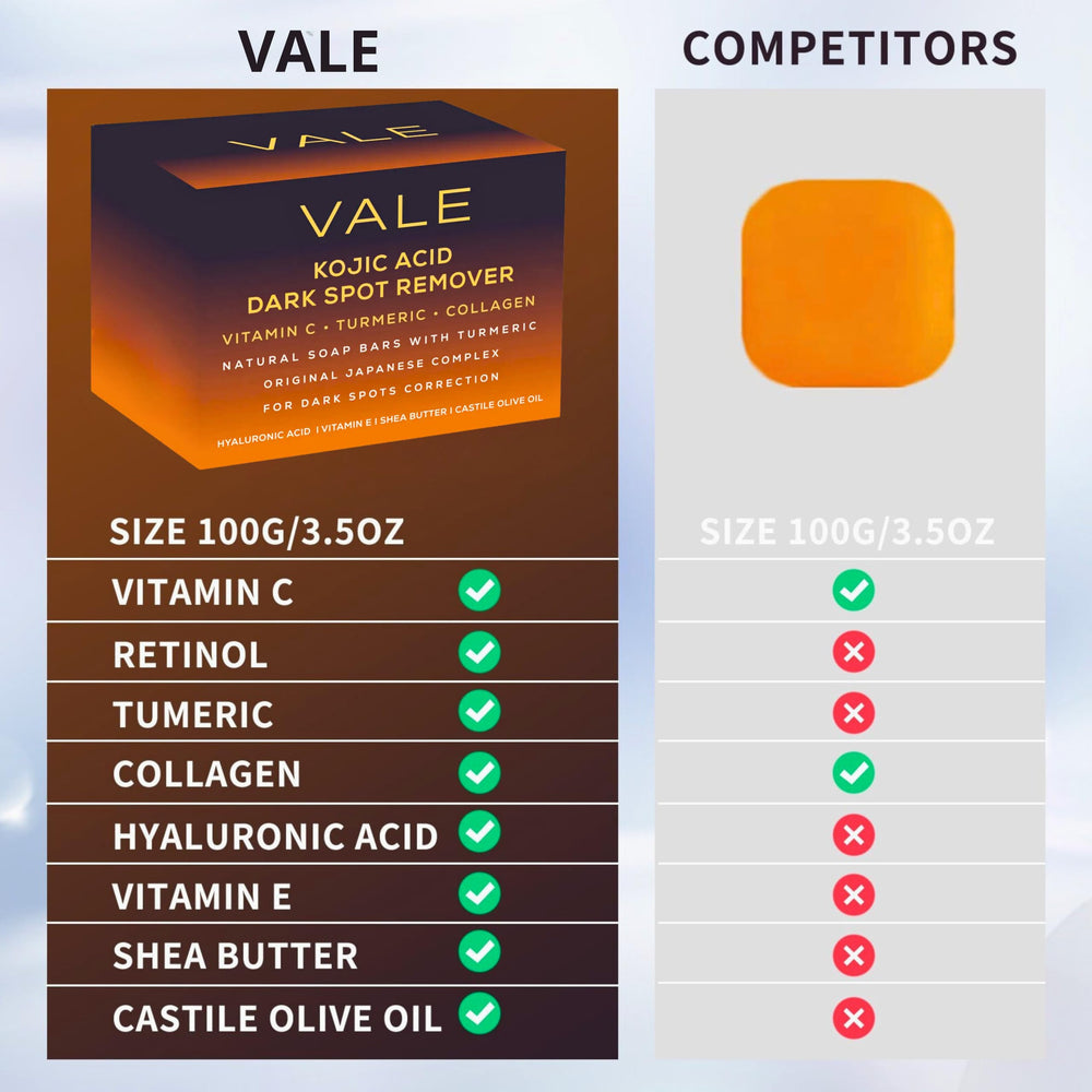VALE bar next to coin for scale showing travel-friendly size