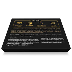 VALITIC paper soap at bathroom sink for convenient skincare routine