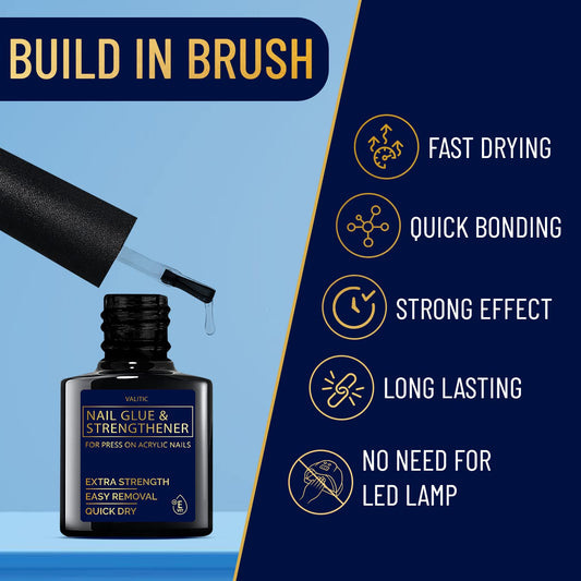 VALITIC brush applicator close-up displaying easy, precise polish-like application benefit