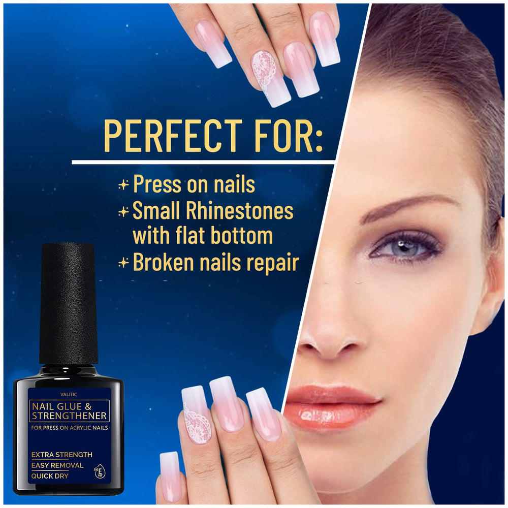 VALITIC glue texture dripped on surface showing smooth quick-dry consistency benefit