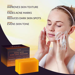 VALITIC soap beside hand for scale showing convenient bar size