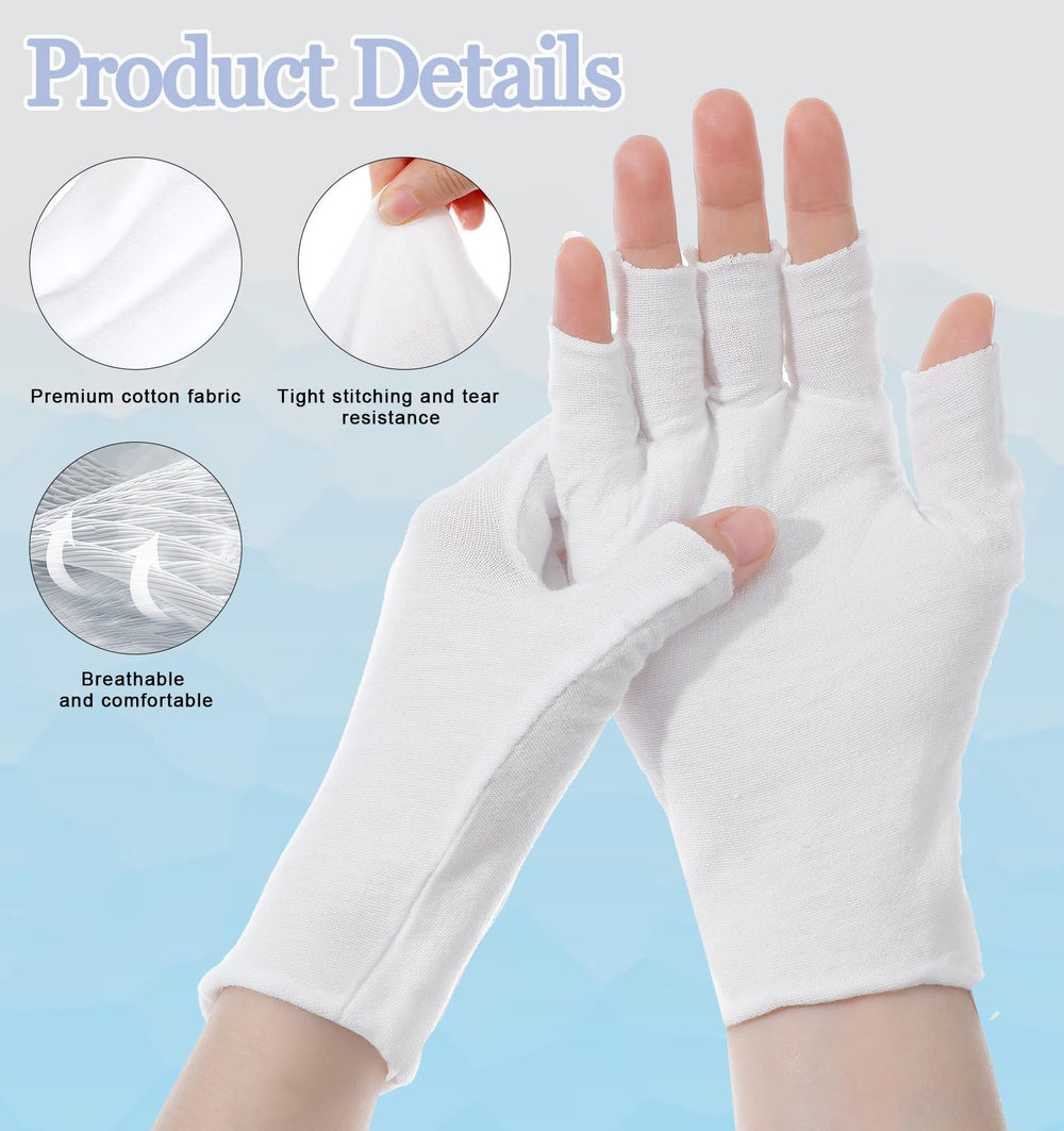 ValueBargain gloves worn while typing on laptop to show productivity and protection