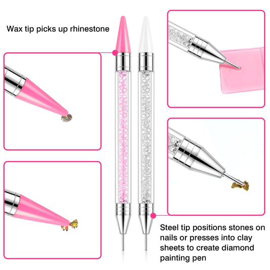 VANALIA dual-ended pen close-up demonstrating wax and steel tips precision