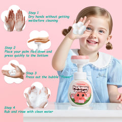 VANERIA family in bathroom washing hands showing everyday use and routine
