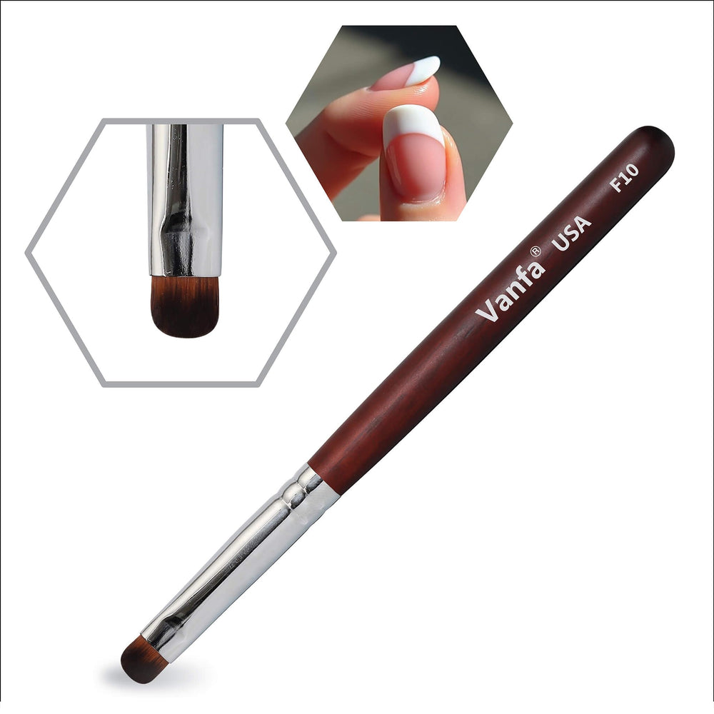 Vanfa F10 bristle close-up highlighting soft durable hairs for smooth spread