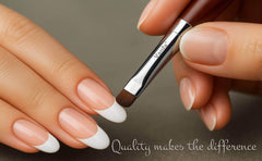Vanfa brush flatlay in salon setting conveying professional styling results
