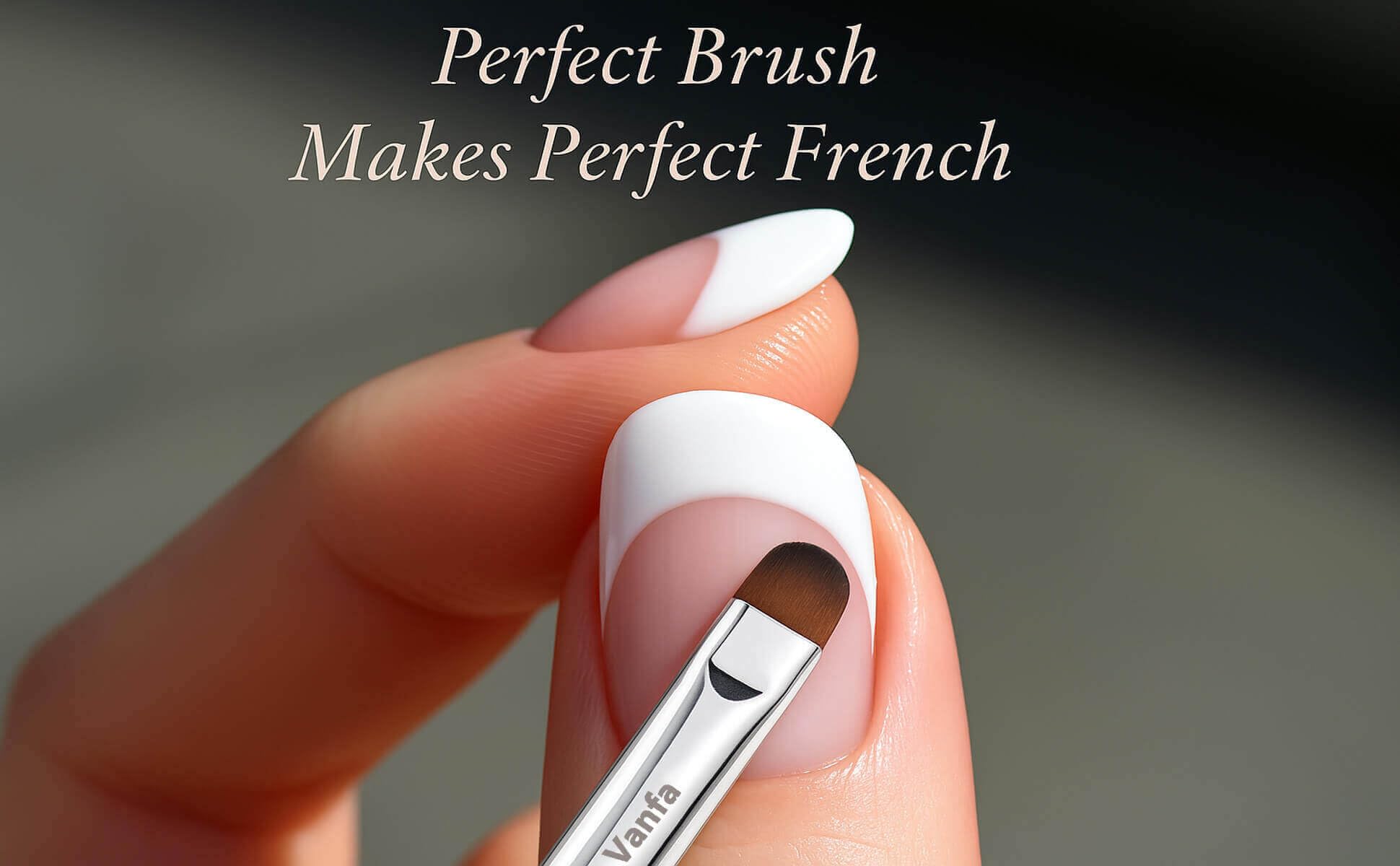 Vanfa F16 bristle texture detail showing soft synthetic hairs for even gel spread