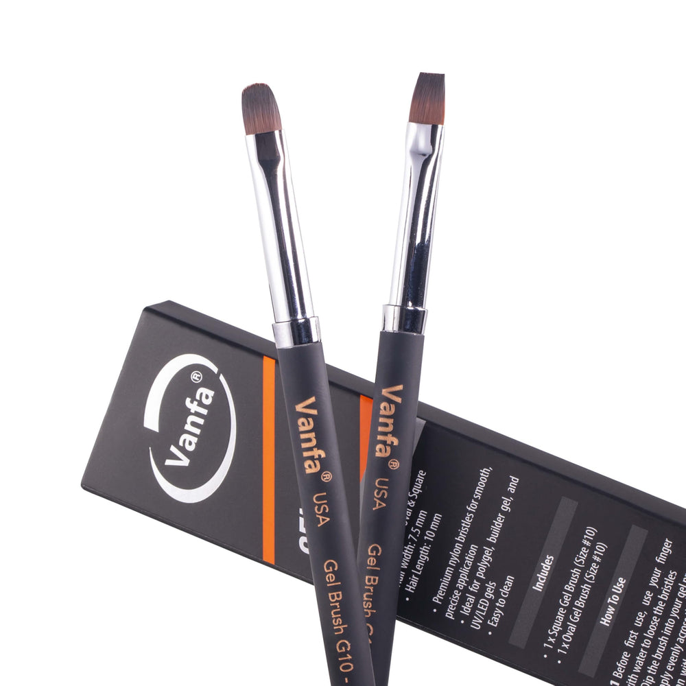 Vanfa front view of both brushes showing professional toolset benefit