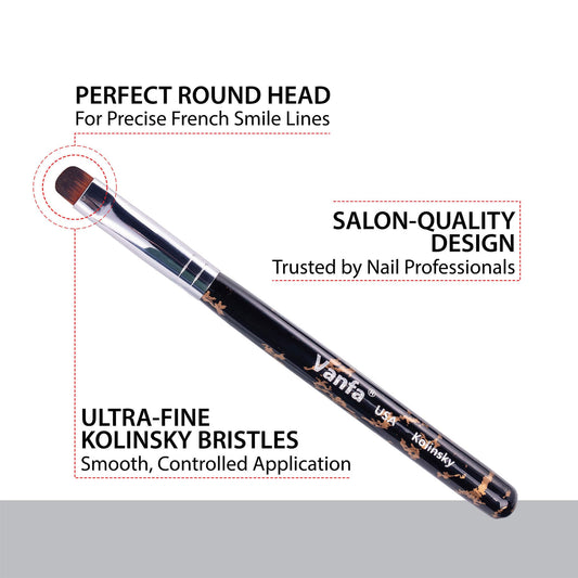 Vanfa V16 close-up of ultra-fine synthetic bristles for smooth application