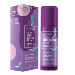 Vanibiss front packaging showing compact anti-blister balm stick and benefit
