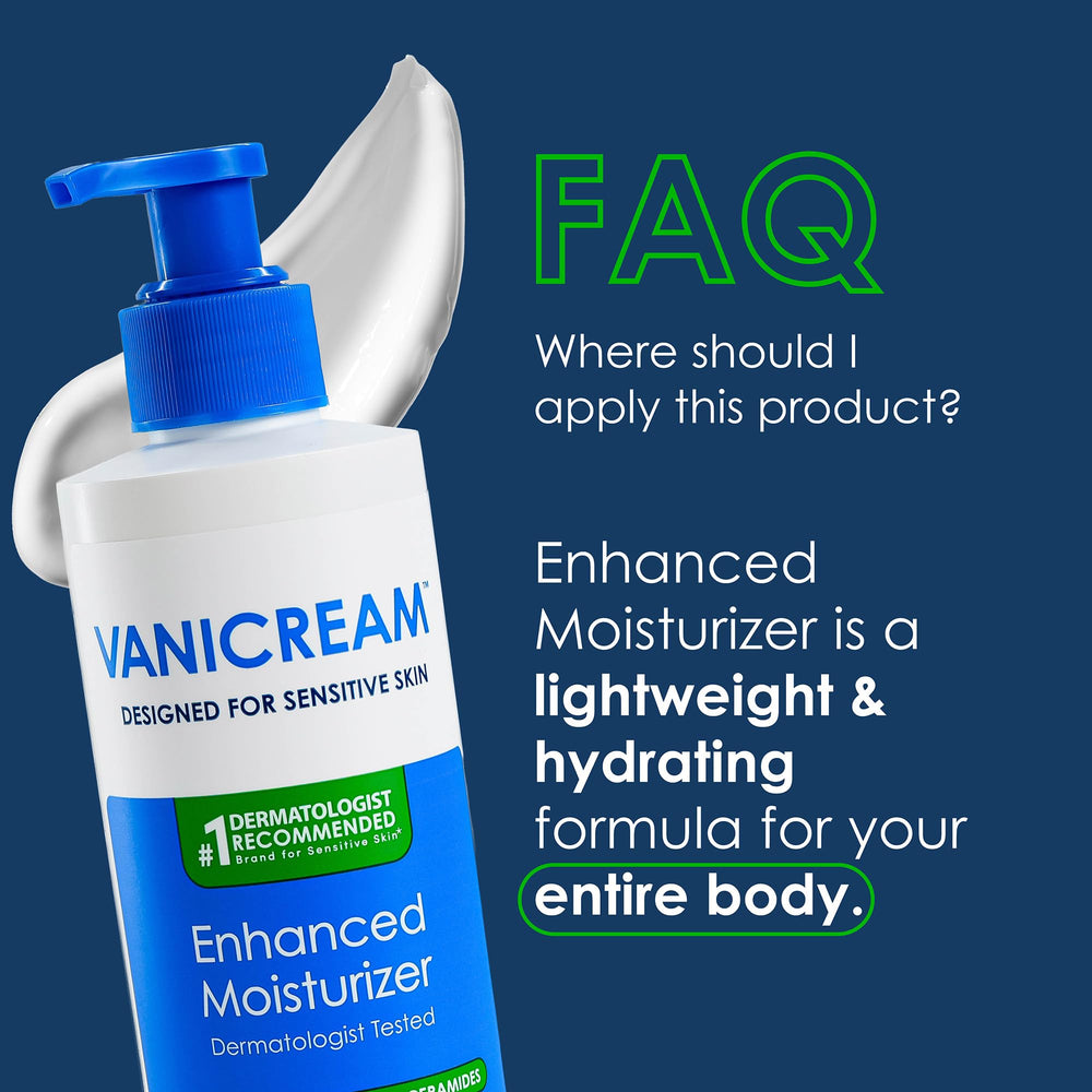 Vanicream being smoothed on arm demonstrating hydration and barrier support