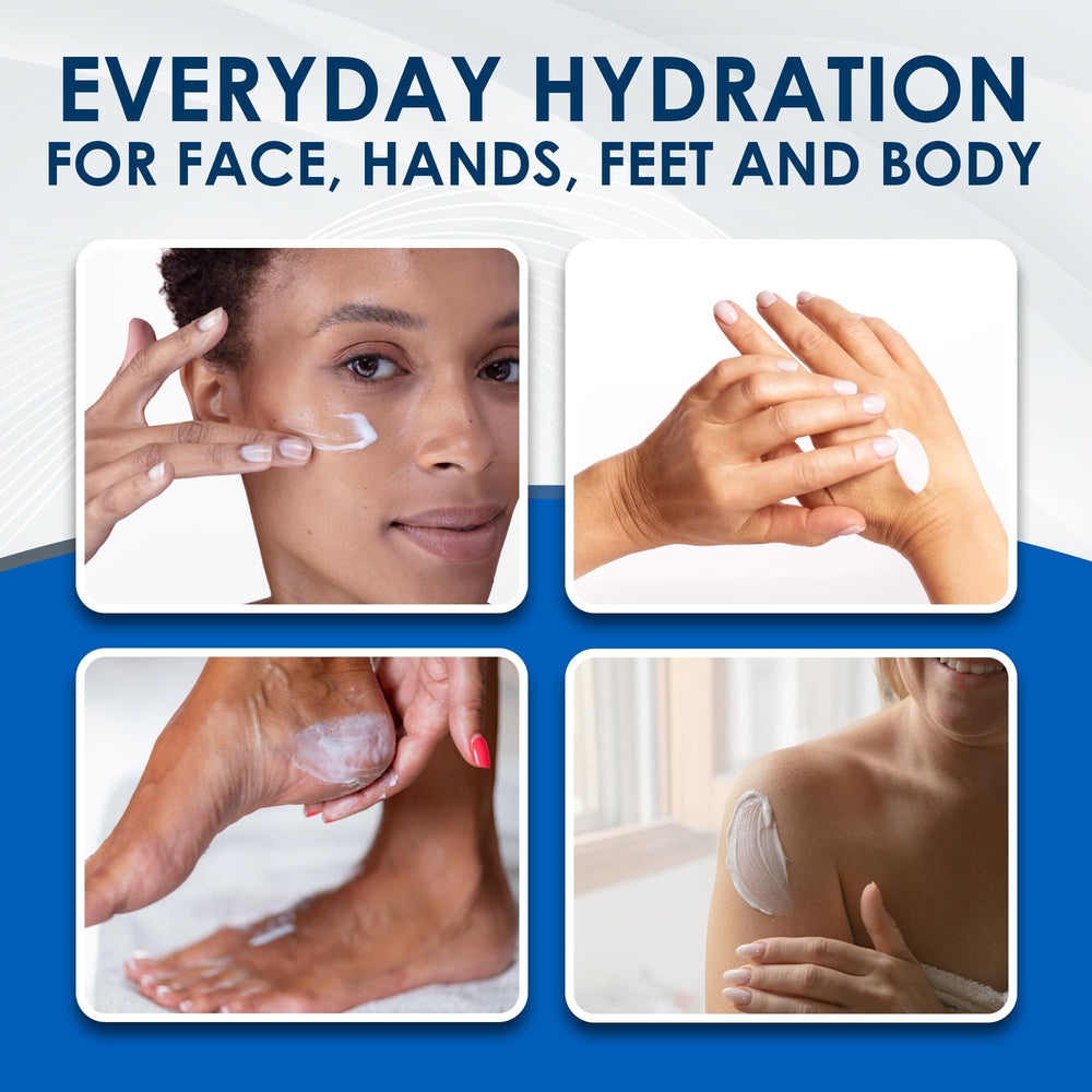 Applying Vanicream lotion to hands for immediate soothing and hydration
