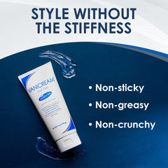 Vanicream before and after hair showing improved manageability benefit