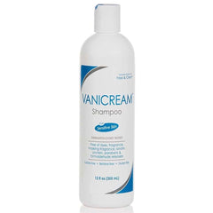 Vanicream bottle front view showing label and 12 fl oz size benefit of clarity