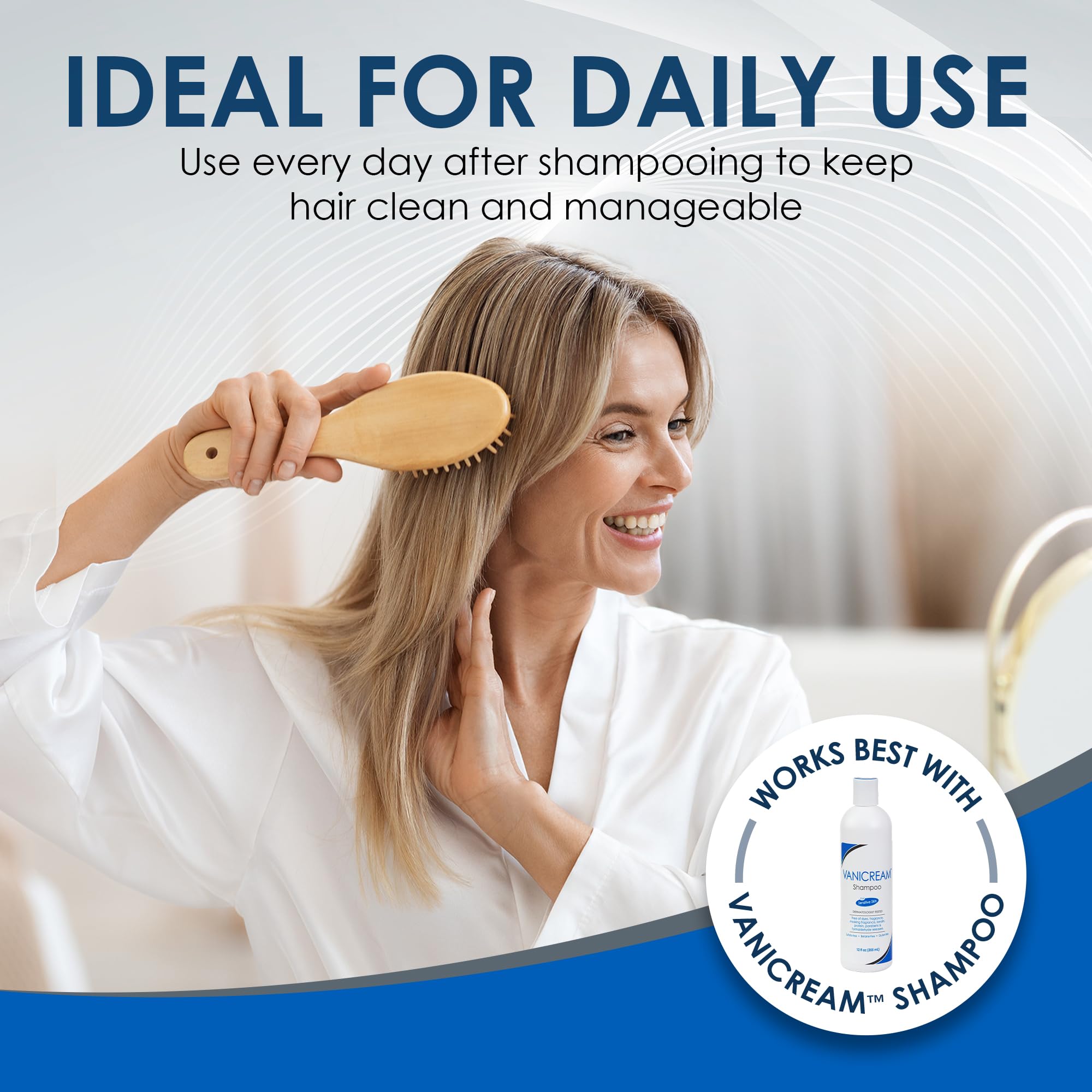 vanicream conditioner cream texture close-up illustrating lightweight spreadability benefit