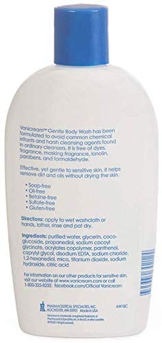 Vanicream conditioner pour detail showing smoothing slip for detangling