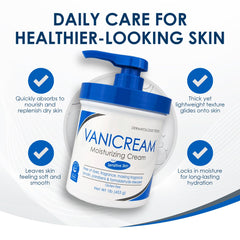 Vanicream family bathroom lifestyle scene showing gentle daily use for all ages